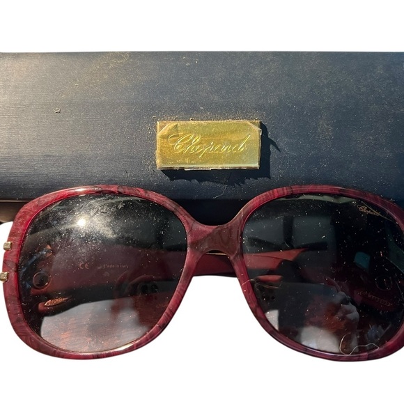 Chopard Accessories - Chopard Maroon Sunglasses